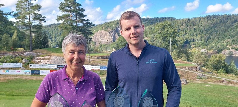 Årets klubbmestere Aud Tove Egeli og Simen Steinstad Jørgensen (foto per j)