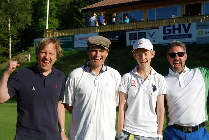 Årets vinnere fra venstre  Espen Ekornrød, Eirik  Børslid, Magnus Bjørnstad, Alf Skagestad (foto Henrik Ranudd)