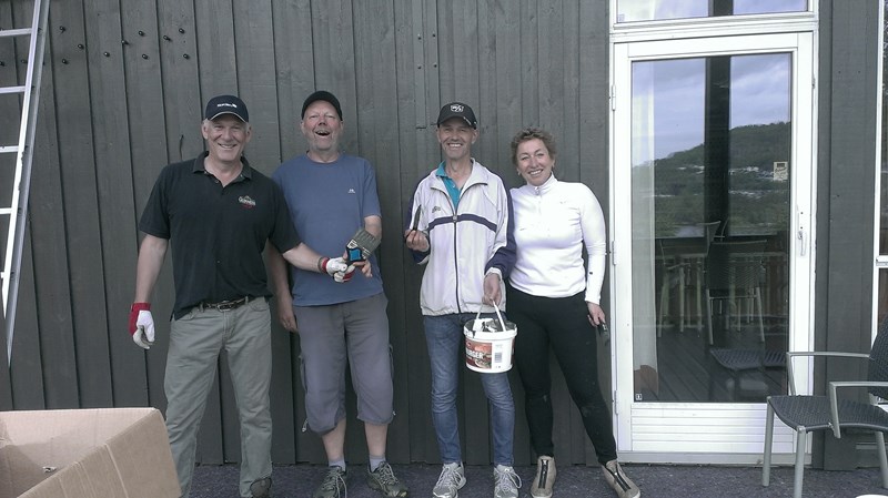 Reidar, Oddjørn, Rune og Lisa (foto Steinar)