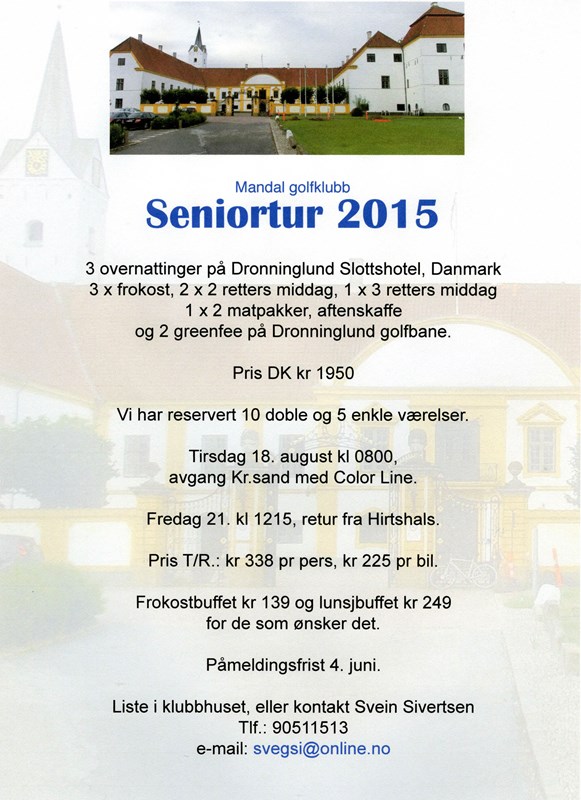 Seniortur til Danmark 2015